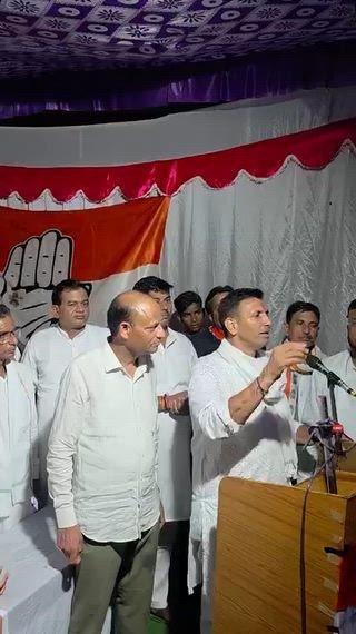 दतिया उपचुनाव में जनसभा को संबोधित करते मध्य प्रदेश कांग्रेस अध्यक्ष जीतू पटवारी