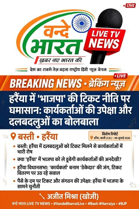हर्रैया में भाजपा टिकट पर सवाल: 'कार्यकर्ता' बनाम 'ठेकेदार' की जंग