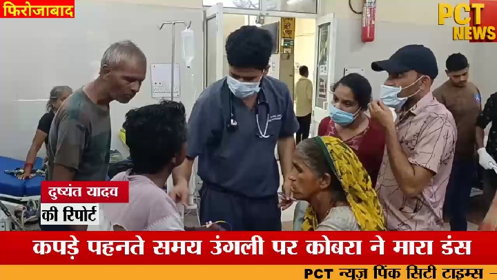 कपड़ों में छिपे कोबरा ने युवक को डसा, परिजन सांप को भी अस्पताल ले गए