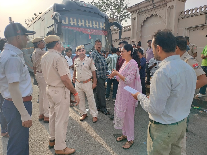 कोटा में निजी स्लीपर बसों के खिलाफ दूसरे दिन भी सघन कार्रवाई