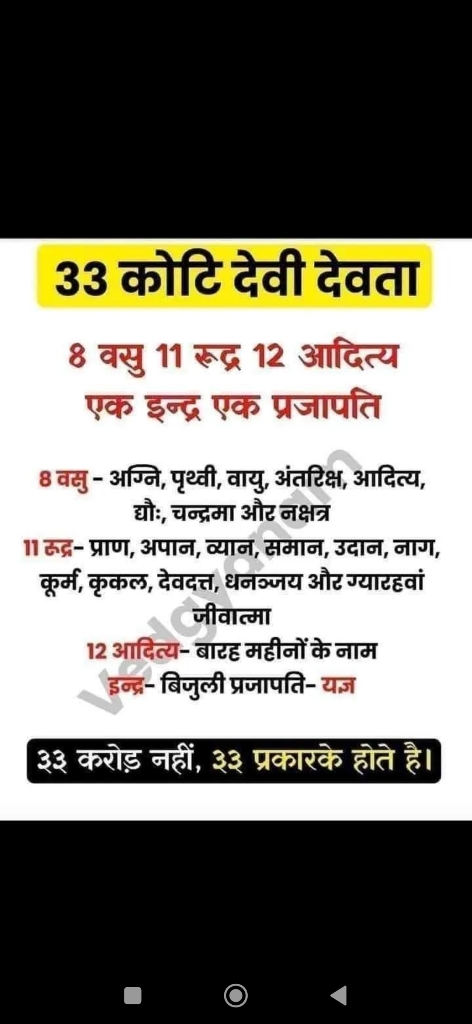 33 कोटि देवी-देवताओं को लेकर फैली गलतफहमी पर स्पष्टीकरण