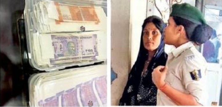 साधारण प्रिंटर से फोटो कॉपी कर फेक करेंसी खपाते, 5.45 लाख जब्त
