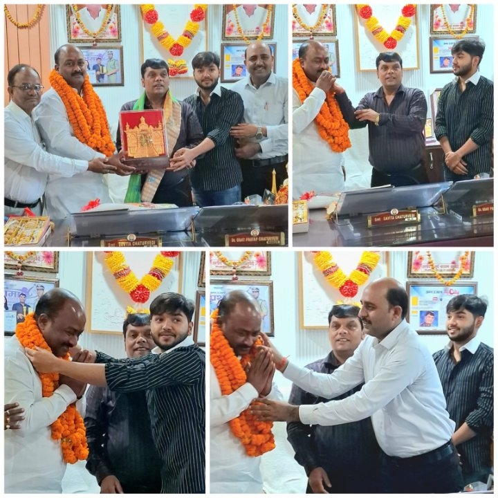 कार्यकाल बढ़ने पर जिला पंचायत अध्यक्ष बलिराम यादव का भव्य अभिनंदन