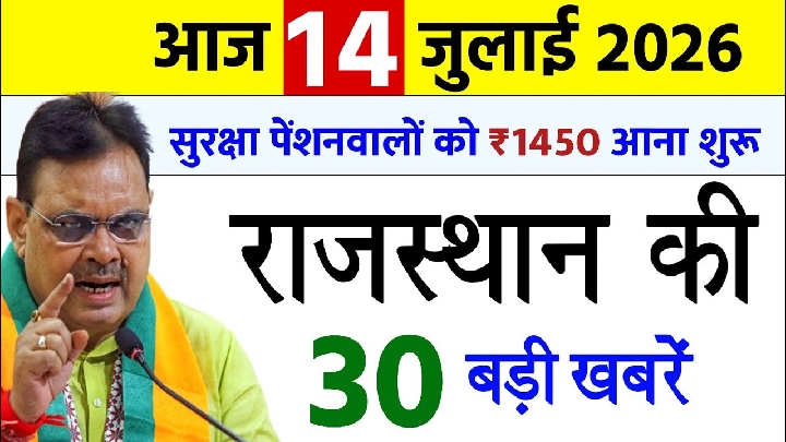 वीडियो में देखें राजस्थान की 25 बड़ी, महत्वपूर्ण और ताजा खबरें