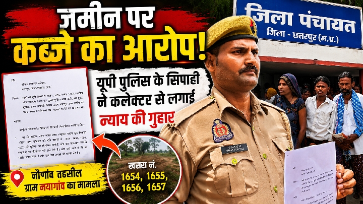 यूपी पुलिस के सिपाही ने कलेक्टर से लगाई न्याय की गुहार