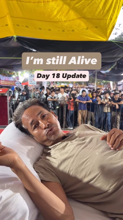 अनशन तोड़ने की सलाह न दें, 20 जुलाई को संसद मार्च में जुड़ें