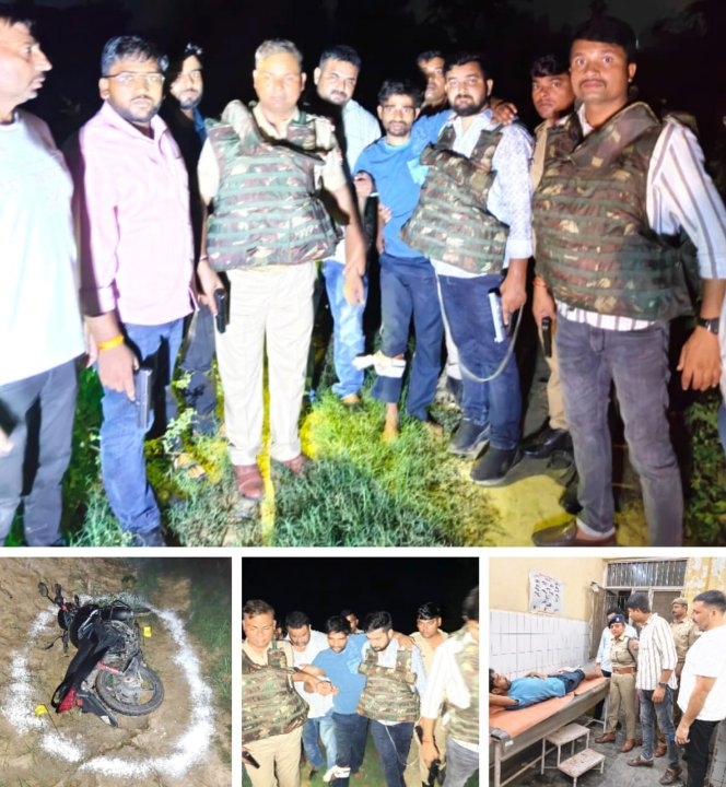 मुठभेड़ के बाद गिरफ्तार हुए अंतरजनपदीय गिरोह के 5 शातिर चोर