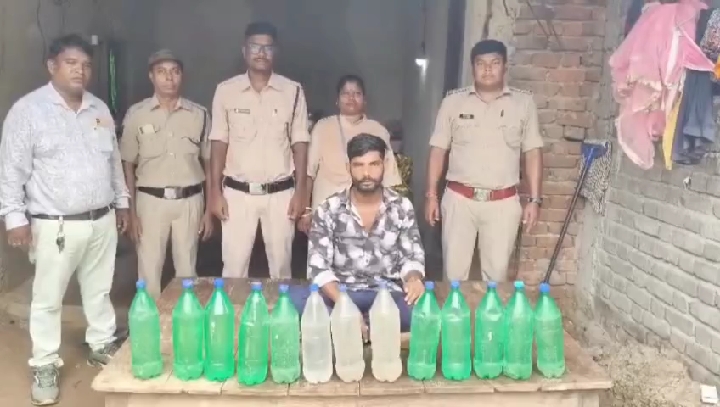 डभरा में 26 लीटर महुआ शराब संग आरोपी गिरफ्तार, भेजा गया जेल