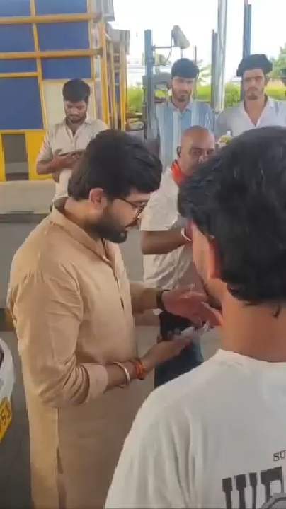 टोल पर फ्री पास न मिलने से भड़के BJP नेता, घंटों हुआ हंगामा