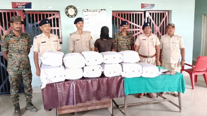 पश्चिम चंपारण पुलिस की बड़ी कामयाबी, 92 किलो गांजा के साथ तस्कर गिरफ्तार