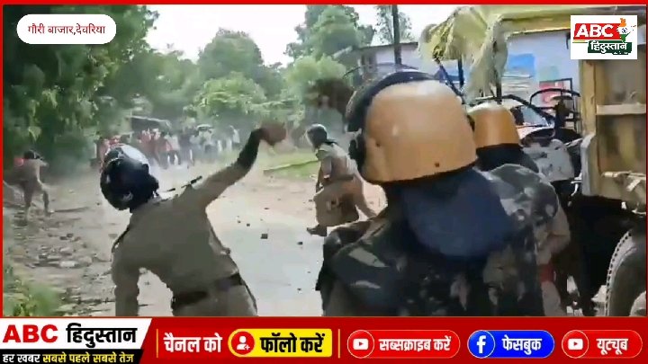 प्रतिमा हटाने पर भड़की भीड़, 7 पुलिसकर्मी घायल, 12 हिरासत में