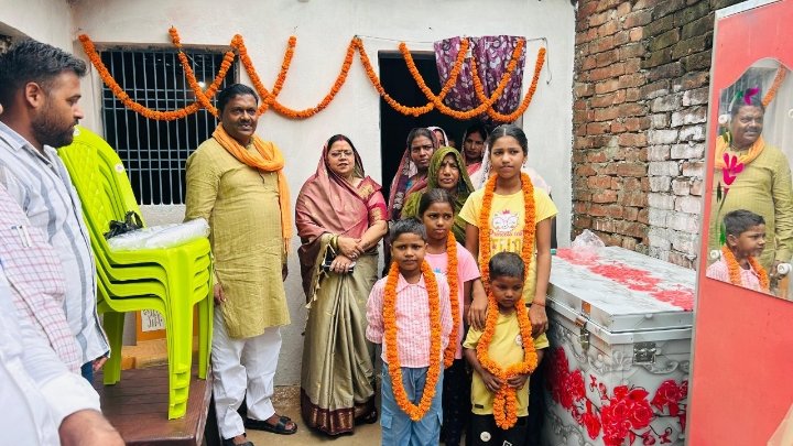 पूर्व प्रत्याशी ने अनाथ बच्चों के लिए नया आशियाना बनाया