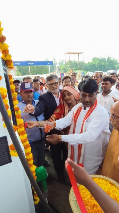 हिन्दुस्तान पेट्रोल पंप का भव्य उद्घाटन सम्पन्न