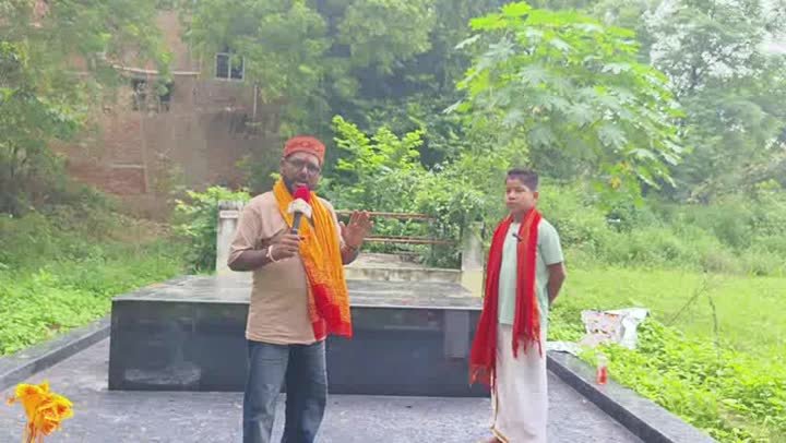महंत अंकित दास जी ने ली गुरु महाराज की समाधी बनाने की संकल्प