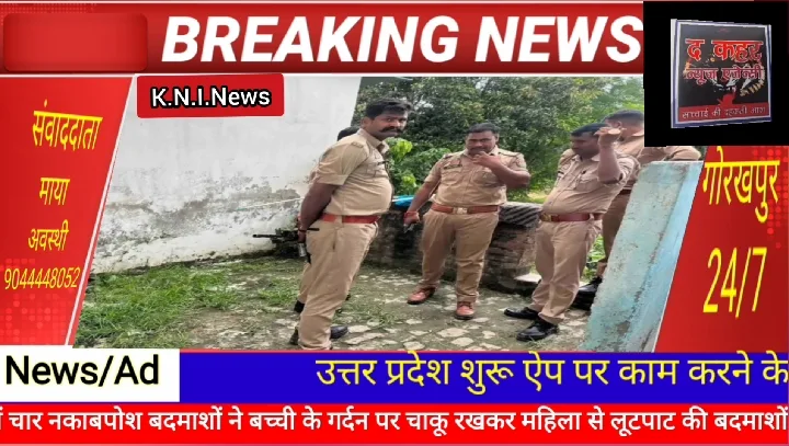 चाकू की धार पर 9 महीने की बच्ची की गर्दन, महिला से लूट
