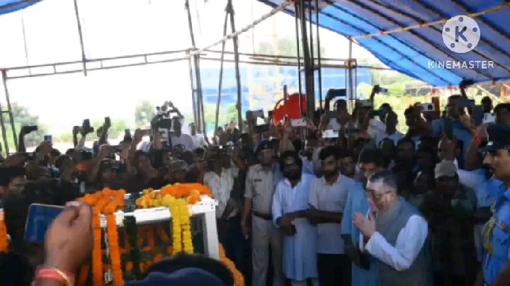 राजकीय सम्मान के साथ दिवंगत मंत्री की अंतिम यात्रा