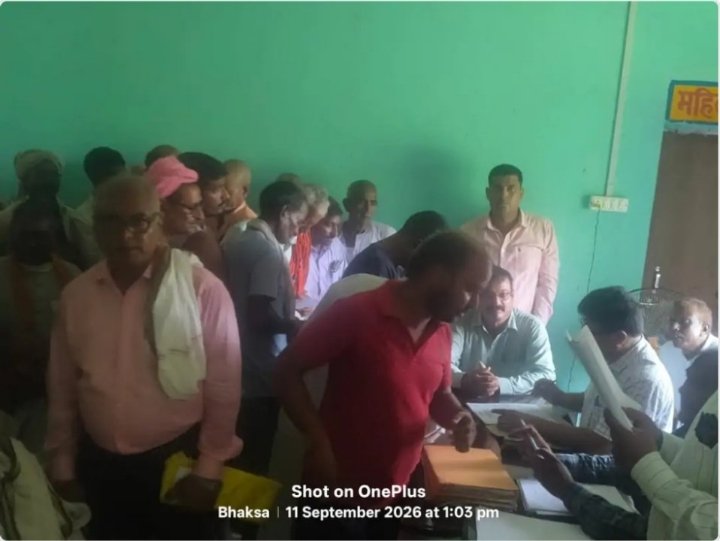 भक्सा गांव में धारा 9 की सुनवाई, किसानों ने उठाई आपत्तियां