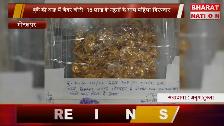 बुर्के में छिपकर चोरी, 16 लाख के जेवर बरामद, महिला गिरफ्तार
