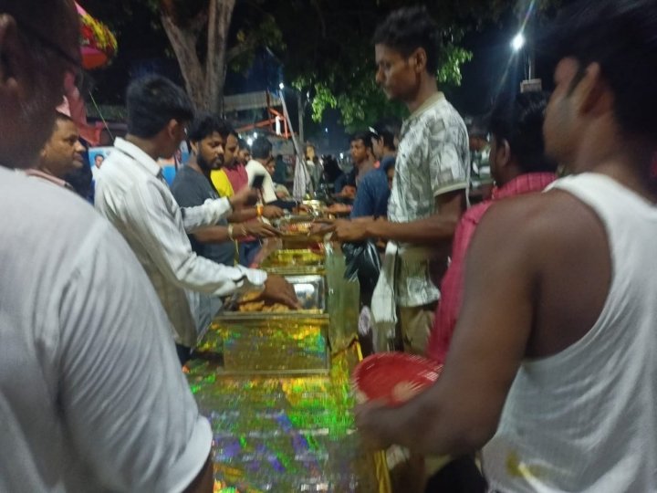 हनुमान मंदिर में भंडारे का आयोजन, श्रद्धालुओं में उत्साह