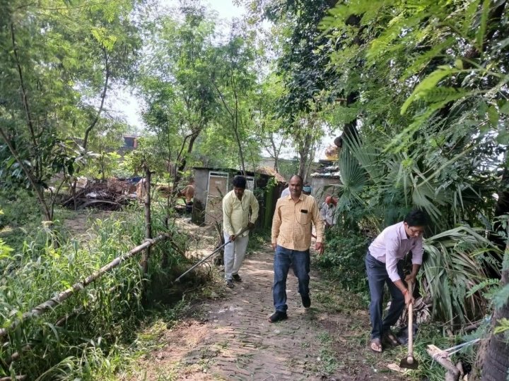 बैजलपुर में स्वच्छता अभियान, दलित बस्ती में चला सफाई कार्यक्रम