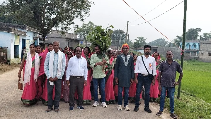 तेली समाज ने छारदा में मनाया भव्य करम महोत्सव