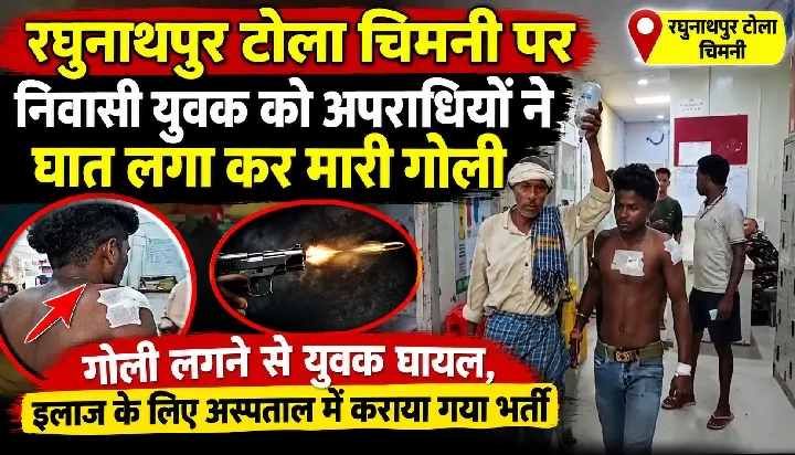 रघुनाथपुर टोला में युवक को गोली मारी, दो गोलियां लगी