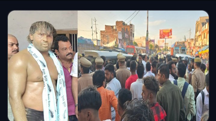 प्रधानी चुनाव की रंजिश में पहलवान की हत्या, बाईपास पर चक्का जाम